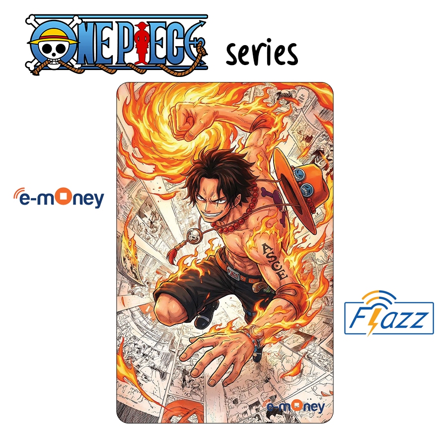 Custom Emoney Flazz Ace One Piece - Kartu Etoll Busway