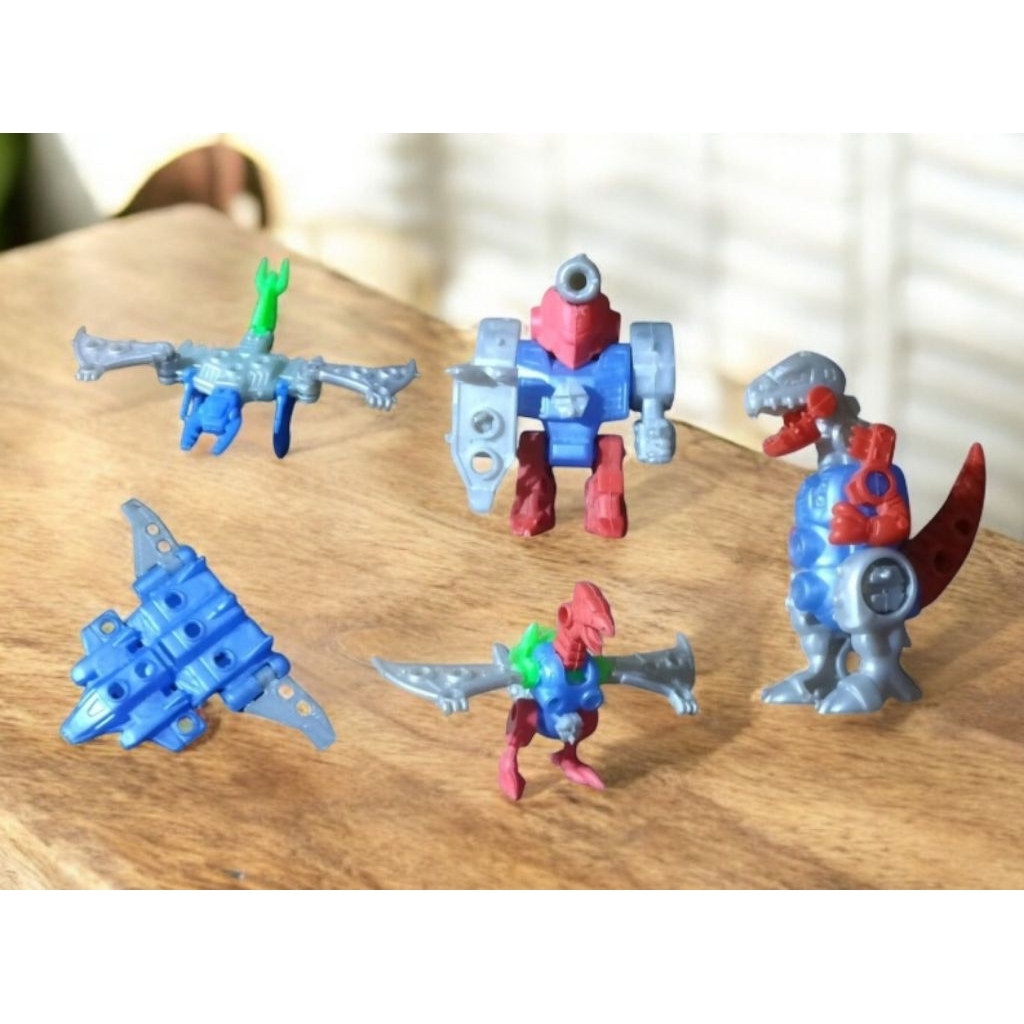 Mainan Jadul Action Figure Karakter Lotte Robot CYBORG/ RELIC/ T-REX/ BAT/ FLYINGBAZOKA figure / Mai