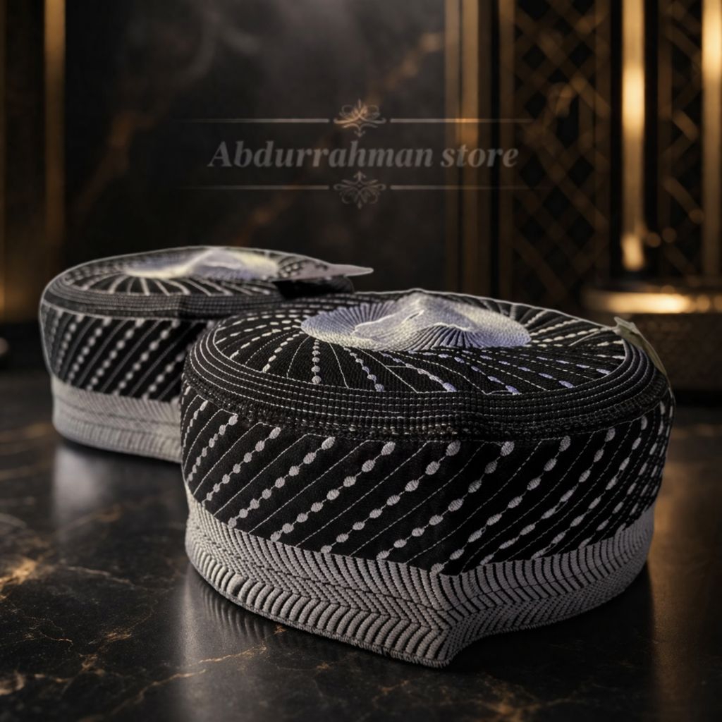 Peci Madinah Hitam Motif Kopiah Madinah Hitam Songkok Madinah Hitam Kopyah Madinah Hitam Kupiah Madi