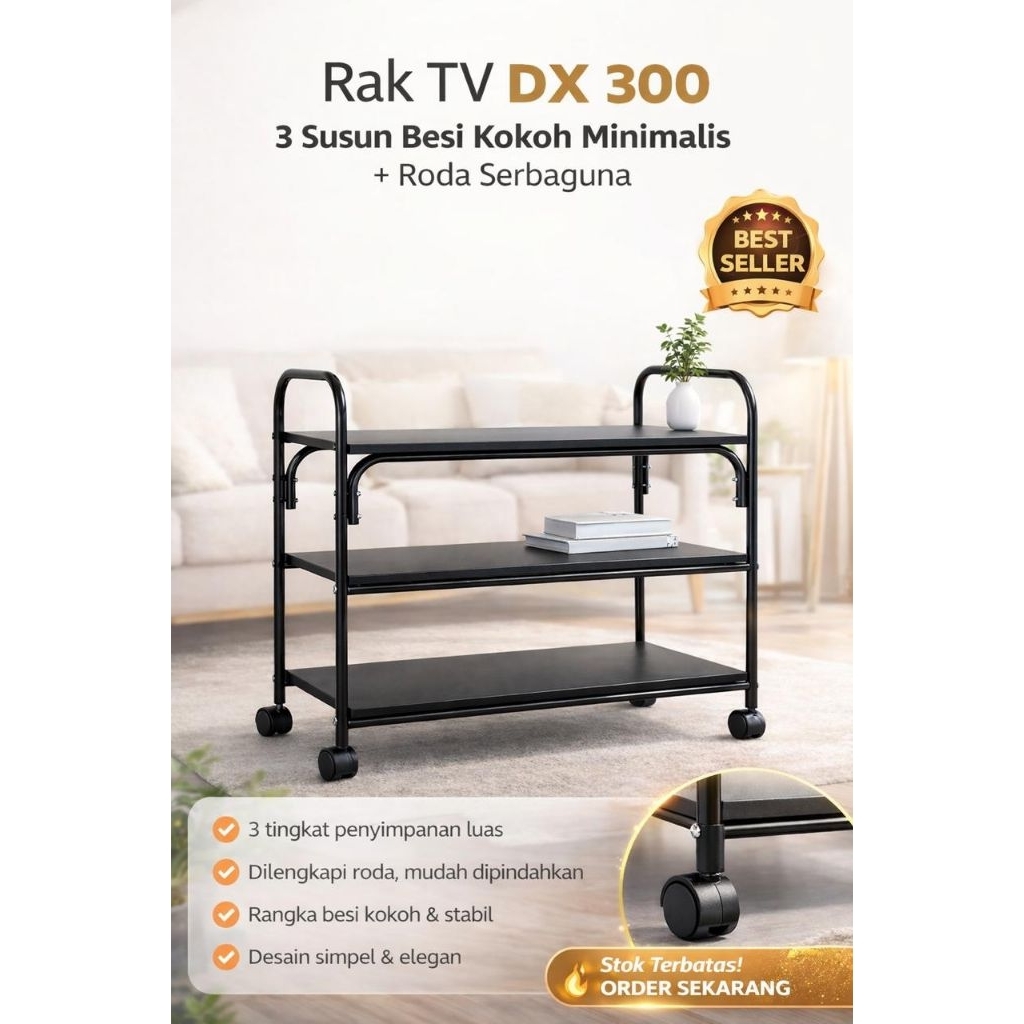 Rak TV DX 300/ Rak TV Serbaguna/Rak Serbaguna susun 3