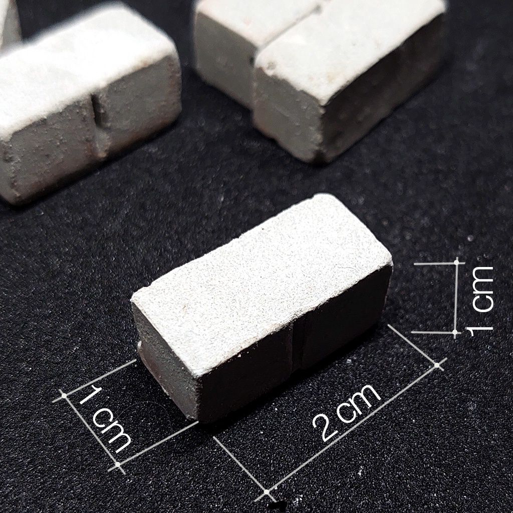MINIATUR BATU BATA premium anti pecah 1 PCS / DIORAMA / MAKET BATU BATA / BATU BATA MINI
