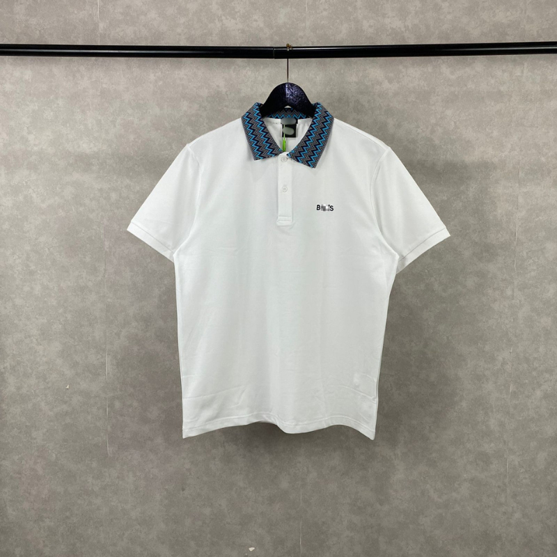 Baju Polo Ocean Detailed Cotton Polo Shirt Baju Polo Atasan Pria Casual Tampilan Rapi Kerah Model Ba