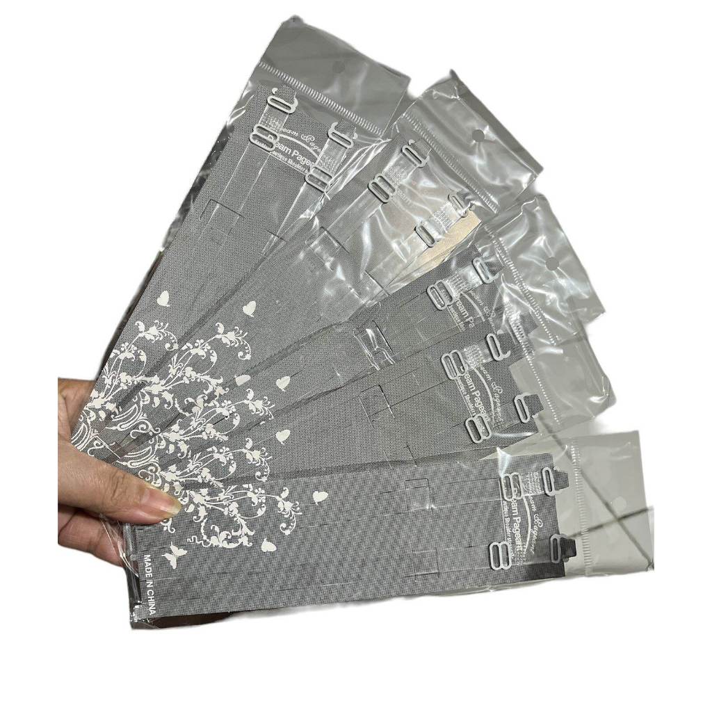 Tali Bra Transparan Bening - Elastis, Nyaman, Kait Plastik 1cm