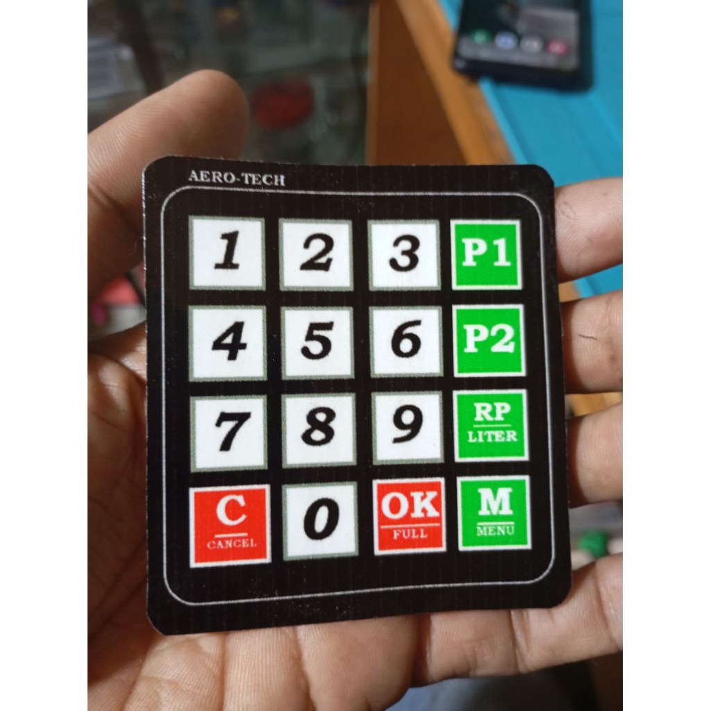stiker keypad pom mini