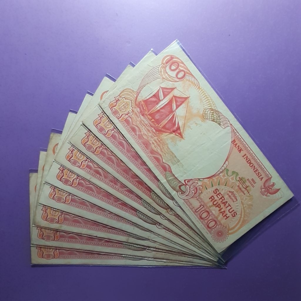 uang kuno 100 rupiah pinisi 1992