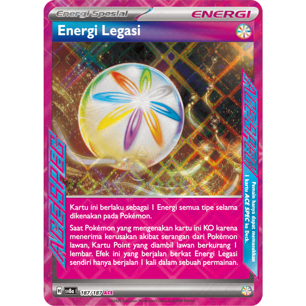 ENERGY LEGACY ACESPEC POKEMON ORIGINAL INDONESIA