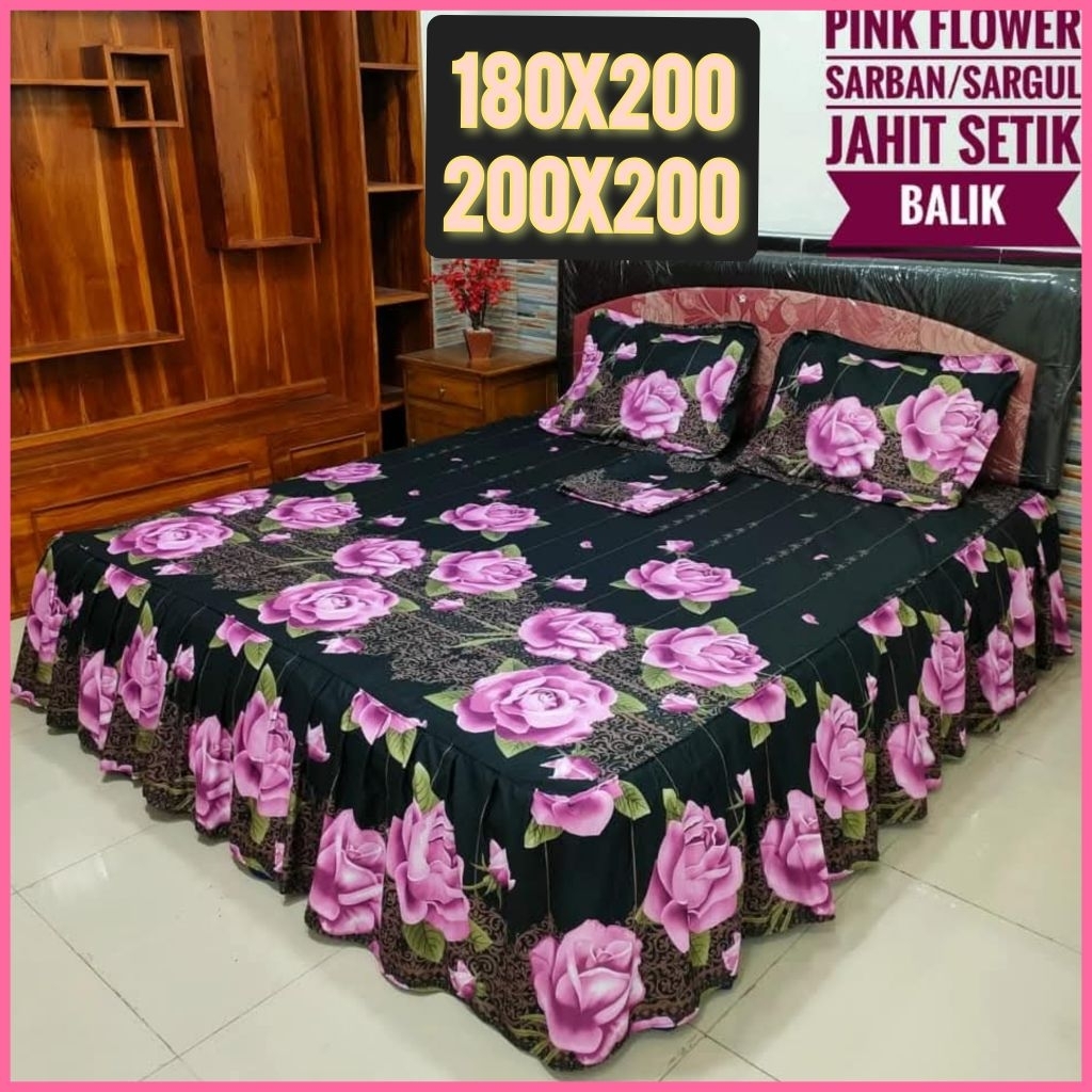 Sprei Rumbai Premium Tersedia Ukuran 180 x200 jumbo 200x200 Bahan Adem Alus Tidak Luntur