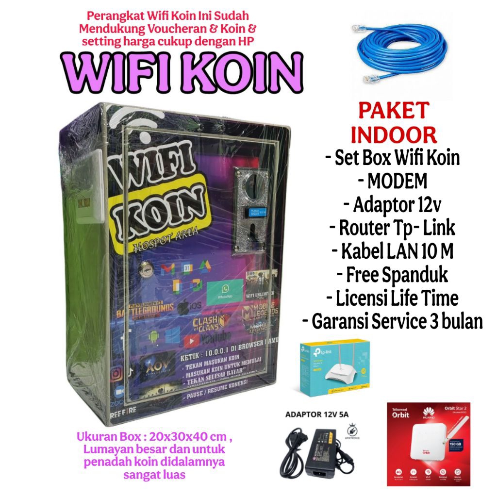 KOIN WIFI ( WIFI KOIN ) LIFE TIME