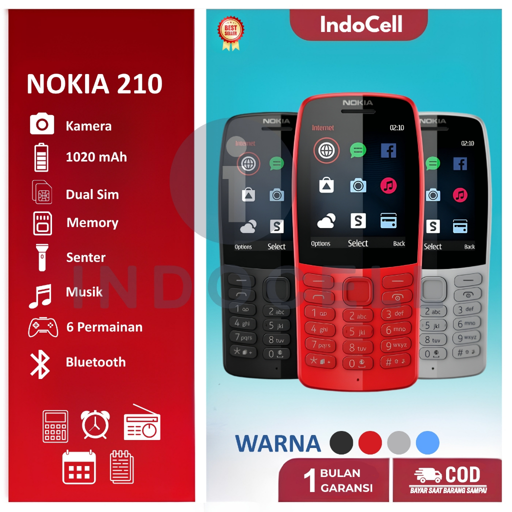 NOKIA Hp 210 Jadul Murah Grosir