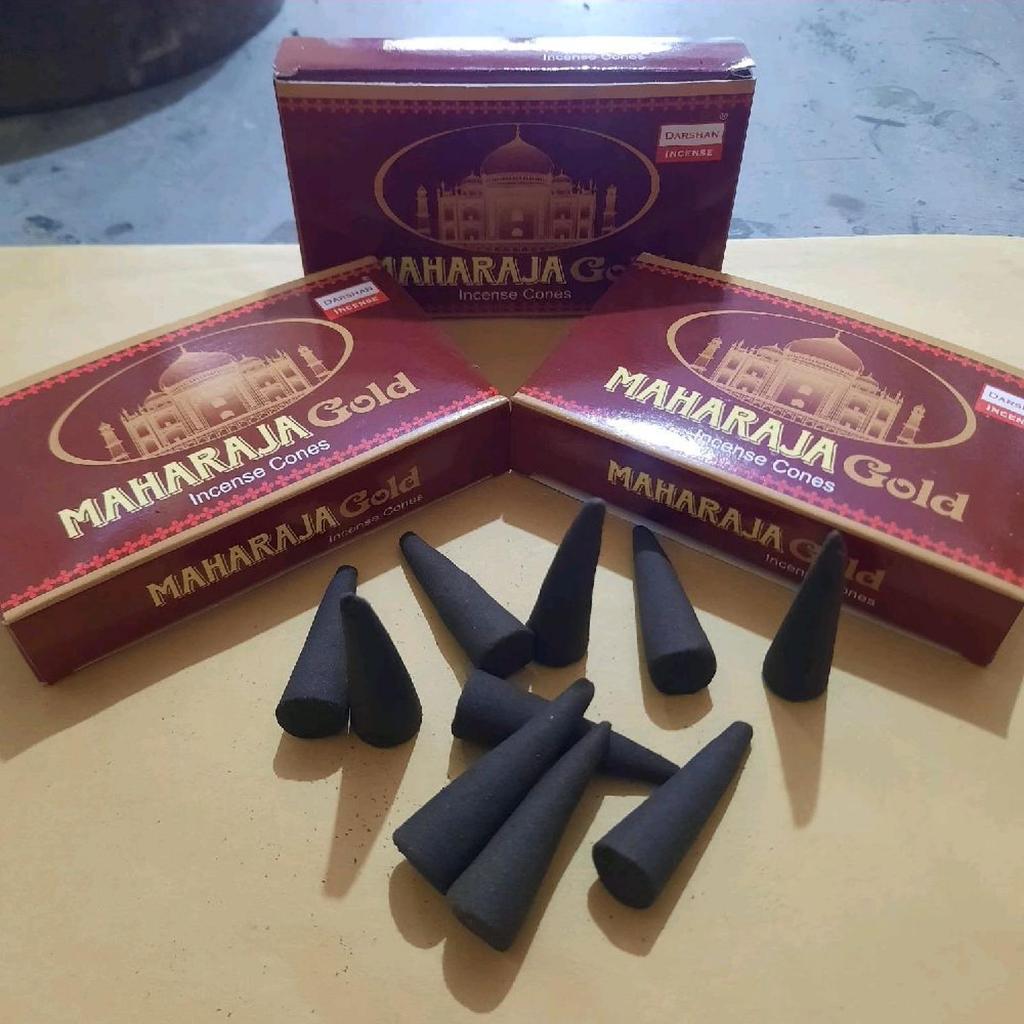 Dupa Kerucut Aromaterapi Maharaja Gold Incense Cones Maharaja Gold Dupa Maharaja Cone Tumpeng Kotak 