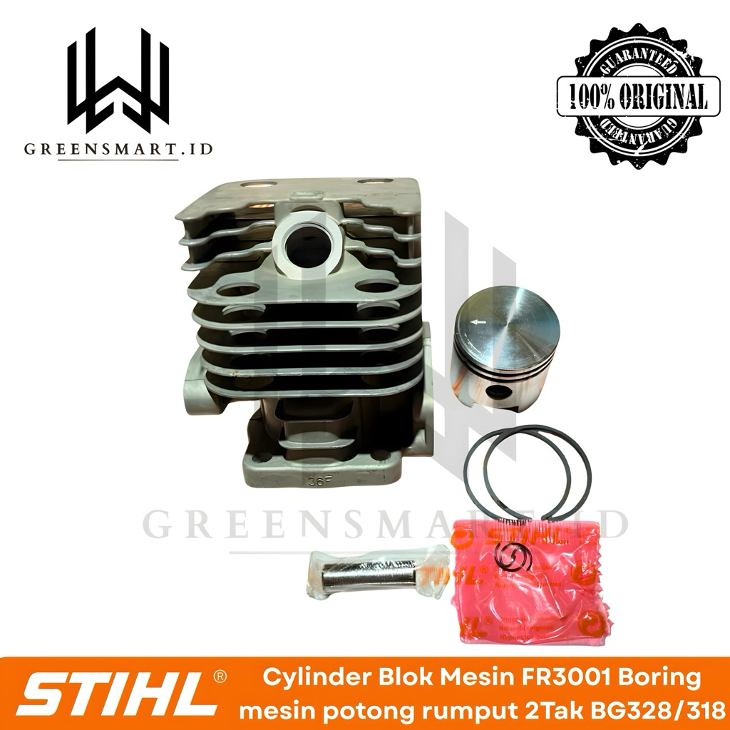 Cylinder Blok Assy 328/FR-3001 Segi-4 Block Mesin Potong Rumput/Babat Rumput 2 Tak STIHL