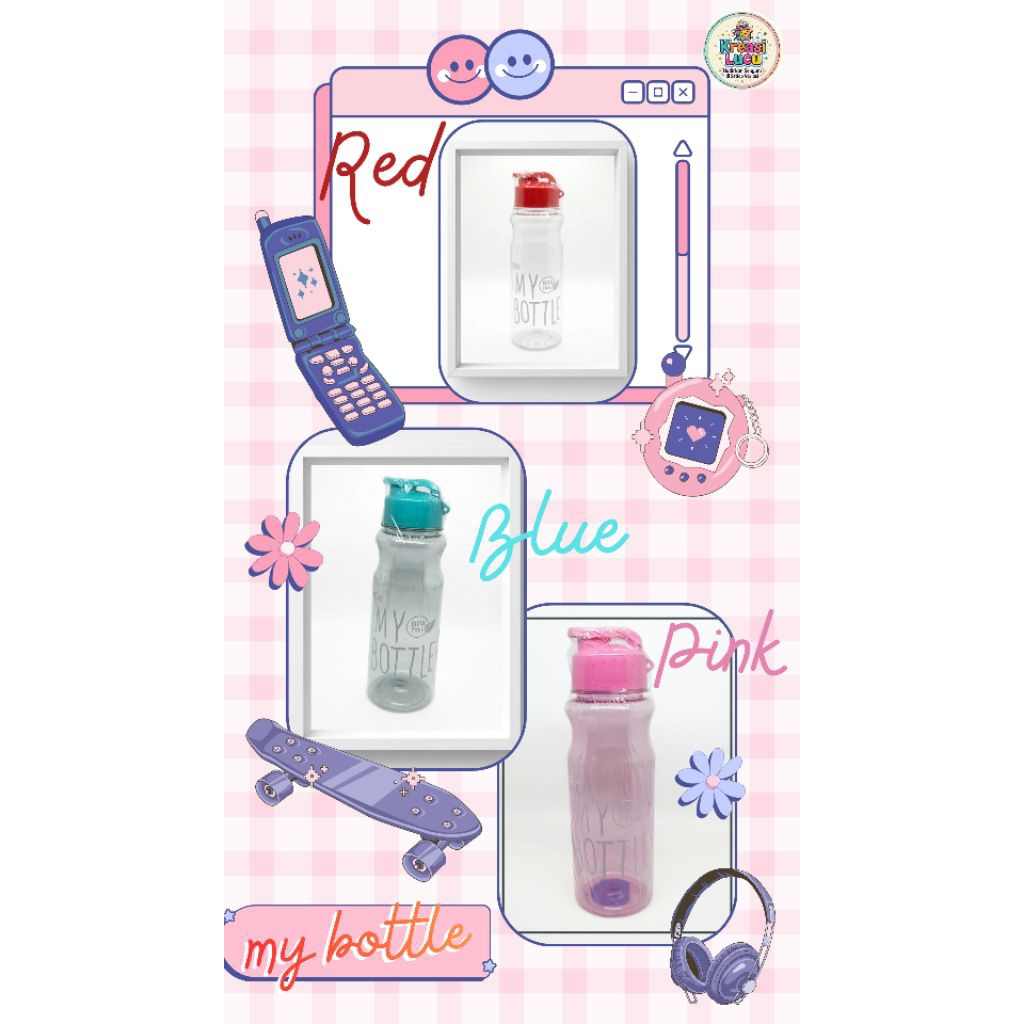 botol minum my Bottle klik