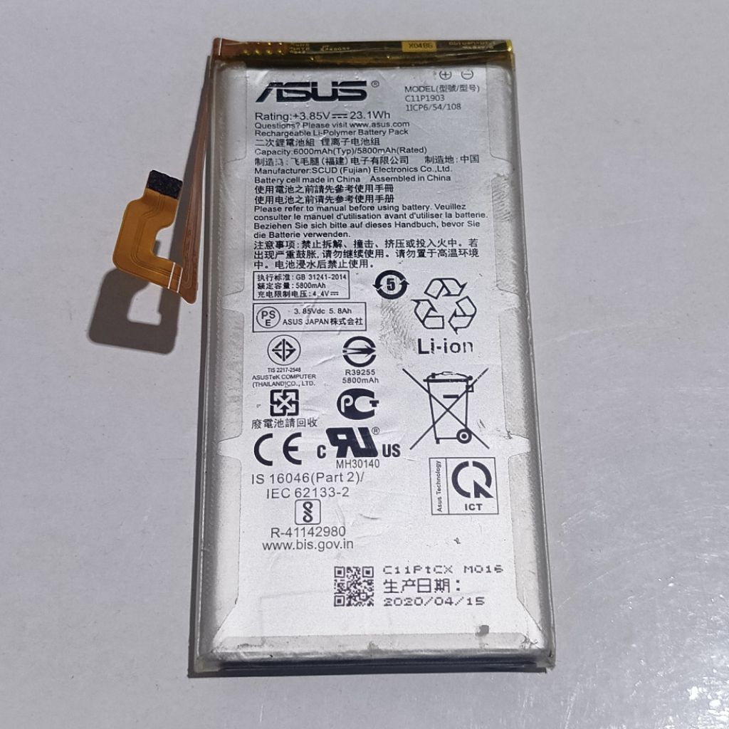 ( ROG 3 ) Baterai Original Asus Rog Phone 3 Ori copotan /bawaan hp