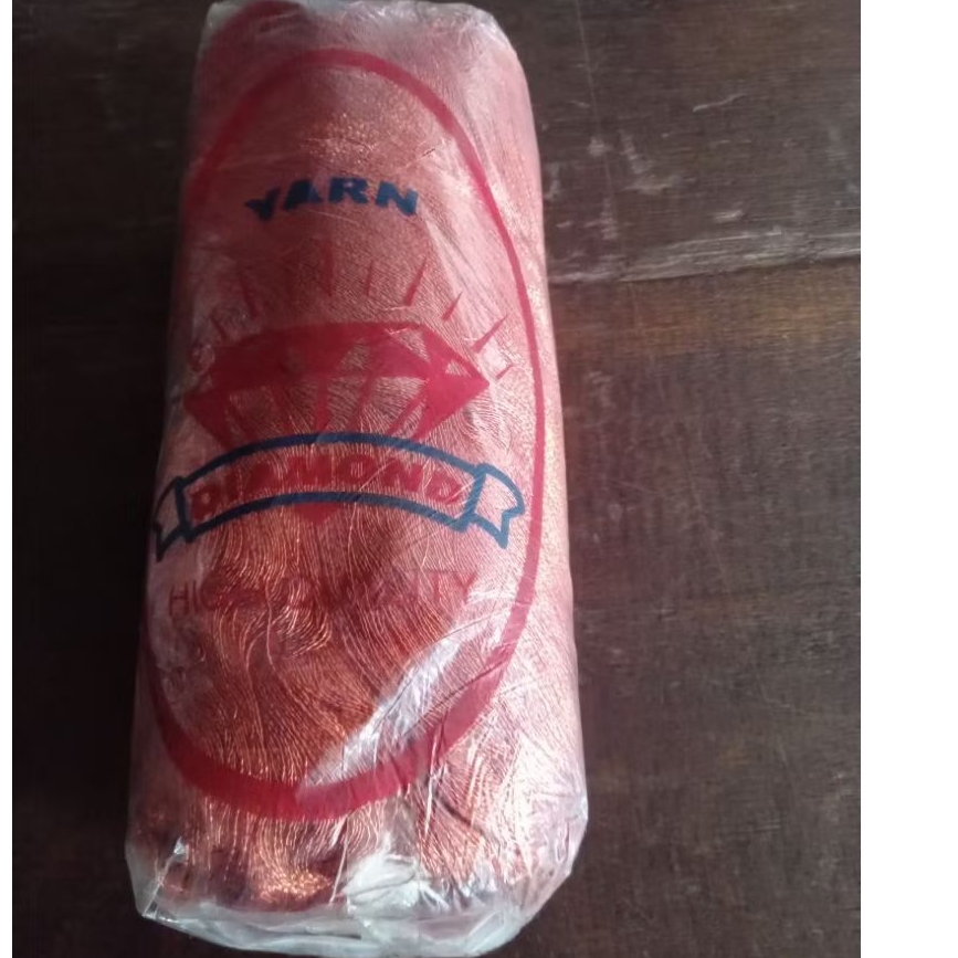 Benang kristal tembaga merek diamond & elang mas.