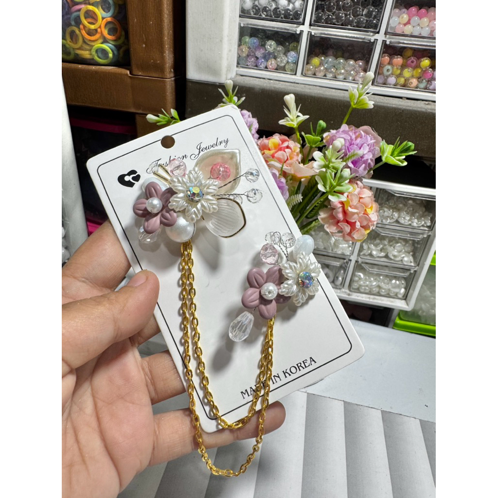Bros Kebaya / Bros kerah / Beos janggang pink gold