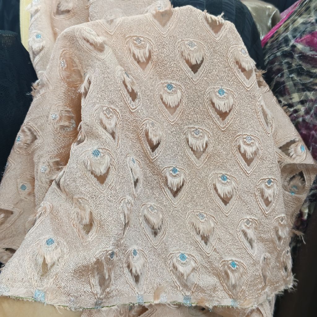 kain organza rubiah - Harga/0,5m - kain organza rubiah meteran - bahan organza rubiah - bahan rubiah