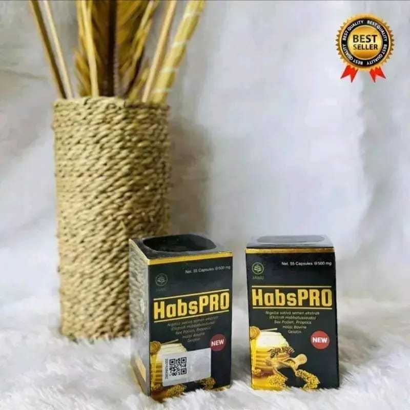 [HARGA PROMO] HABSPRO ORIGINAL KAPSUL HERBAL ISI 55 KAPSUL