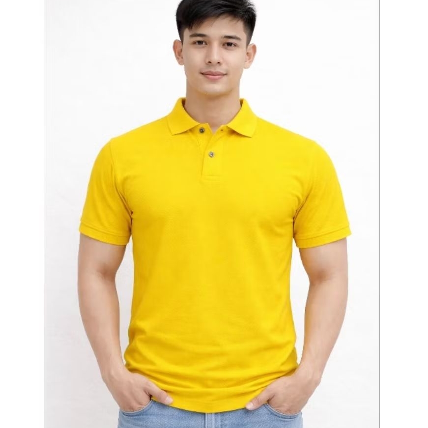 KAOS POLO KUNING - POLO SHIRT - KAOS POLO KERAH KAOS PRIA