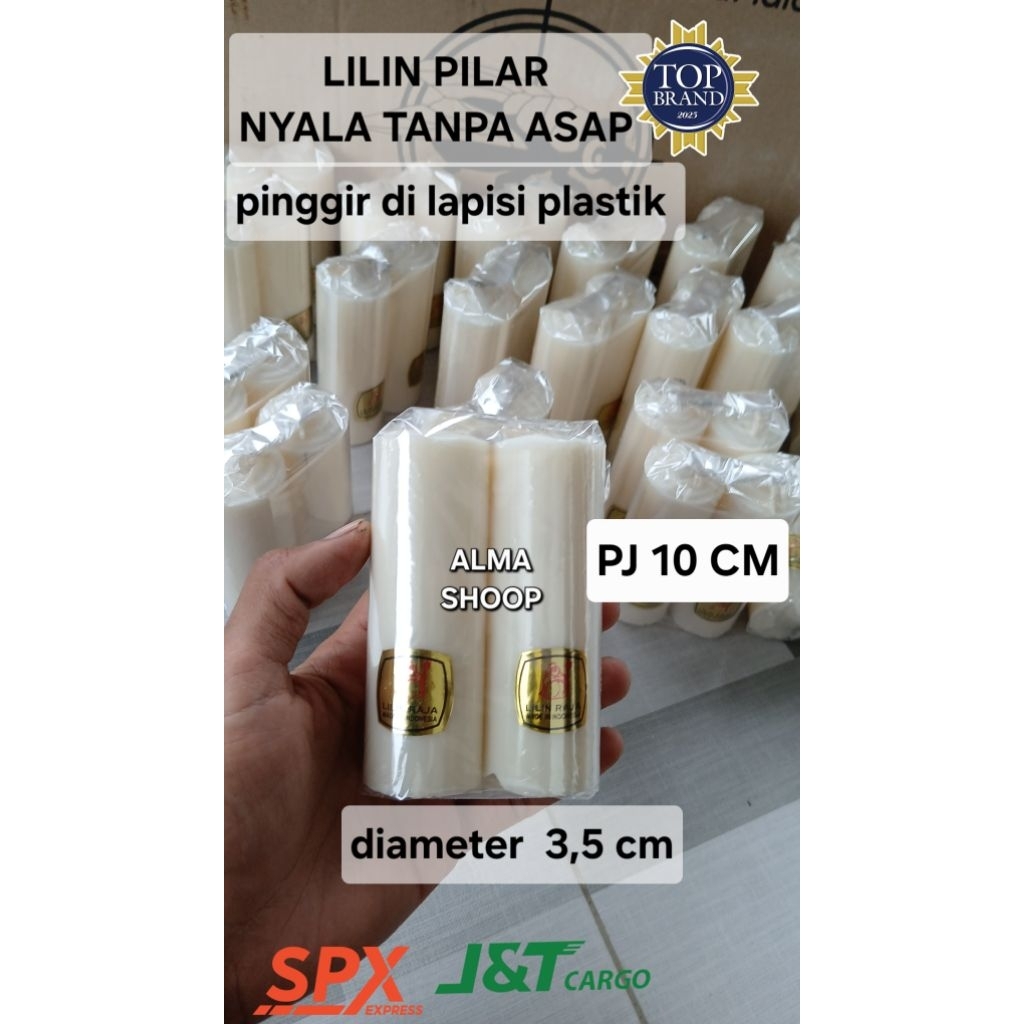 1PACK ISI 2 LILIN PILAR/LILIN JUMBO /LILIN SH TERATE PANJANG 10 CM /LILIN DOA/lilin pilar