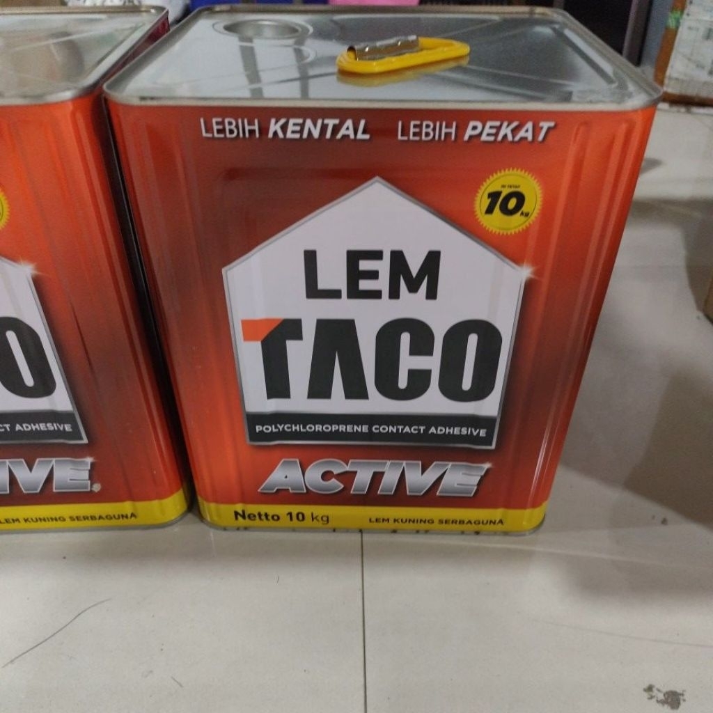 lem taco 10kg lem kuning taco merah, lem vinyl hpl