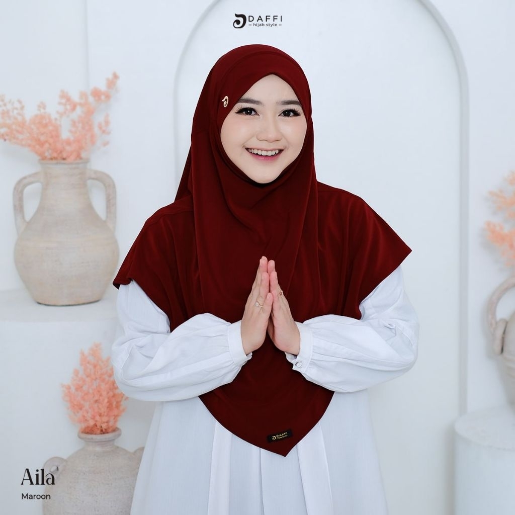Daffi Hijab AILA Series French Pad Jilbab 2 Style Terbaru
