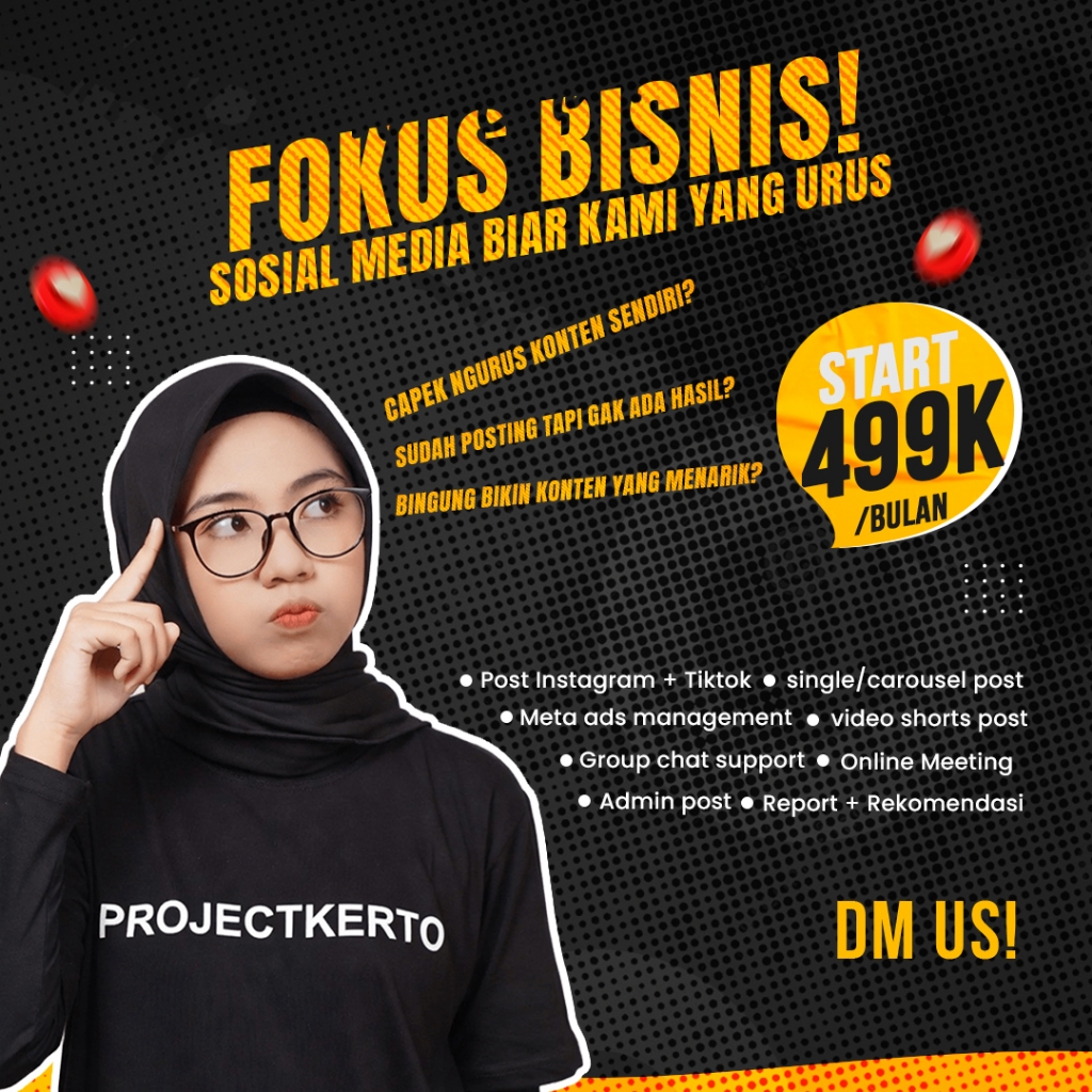 Jasa Kelola Instagram & TikTok Bulanan | Admin Sosial Media + Konten Feed & Reels | Social Media Man