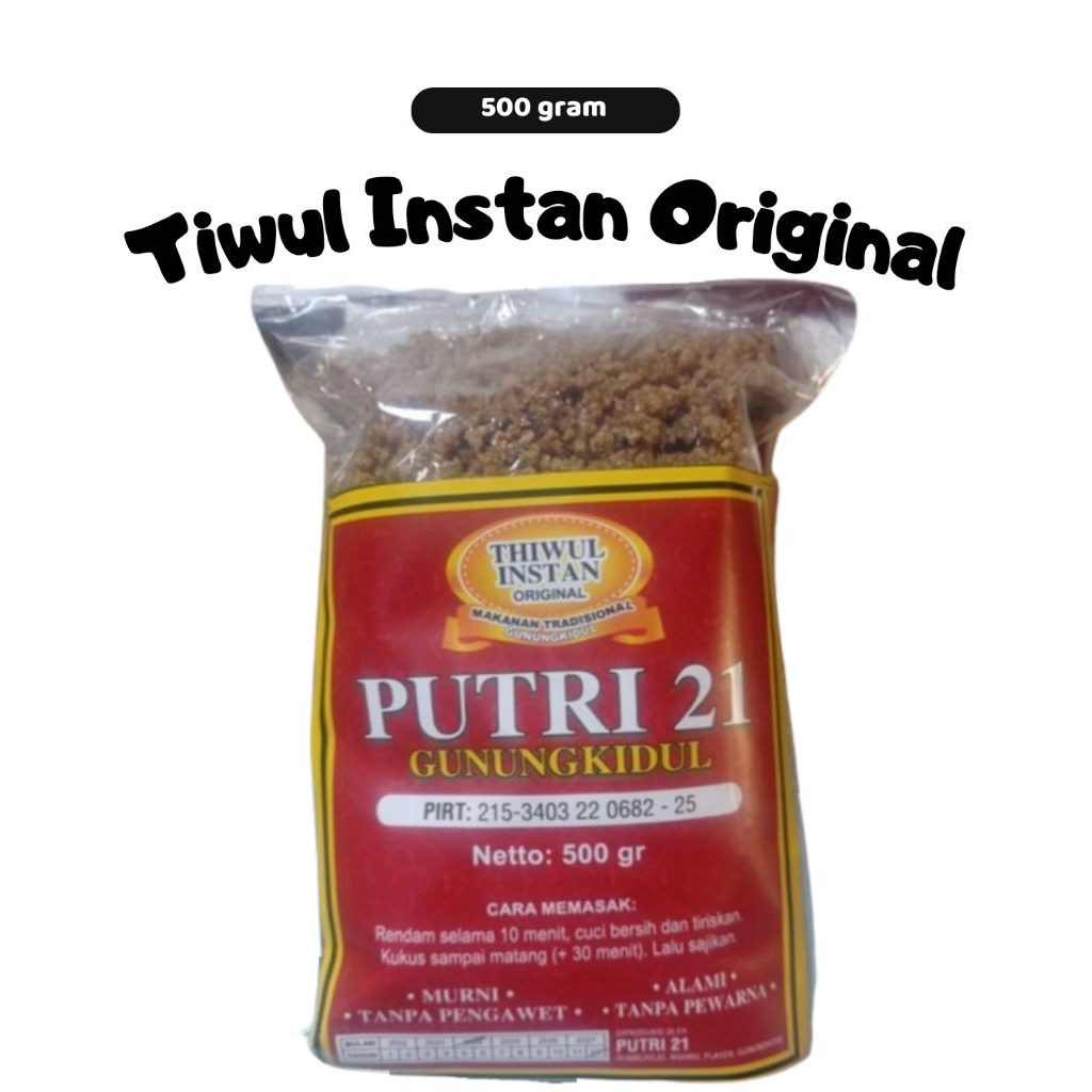 Tiwul Instan Sego Nasi Tiwul Gunungkidul Yogyakarta