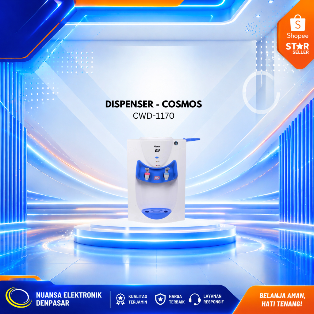COSMOS CWD-1170 Dispenser Air Hot & Fresh (Panas & Normal) - Nuansa Elektronik Denpasar