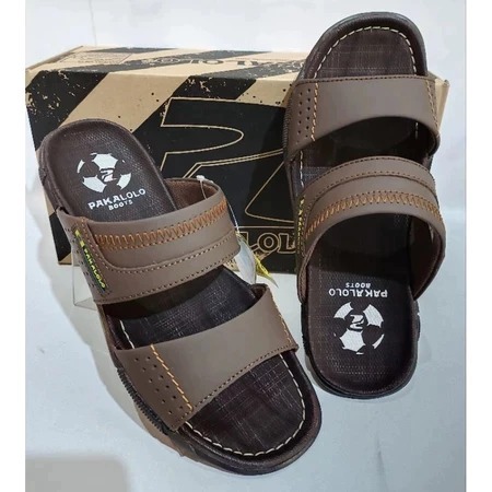 Lagi Promo-Sandal Kulit Pria Asli Pakalolo Sandal Slop Original Kekinian