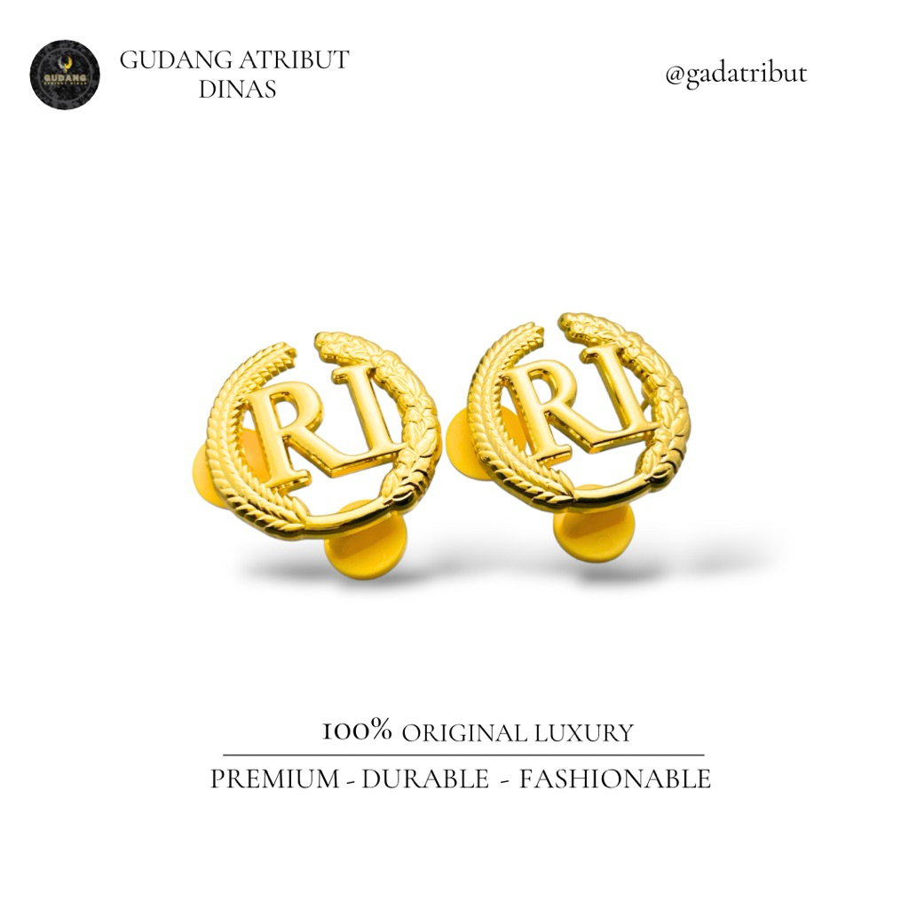 100% LUXURY Monogram Unhan RI / Monogram Unhan RI Luxury / Pin RI / Atribut Unhan / Atribut Dinas / 