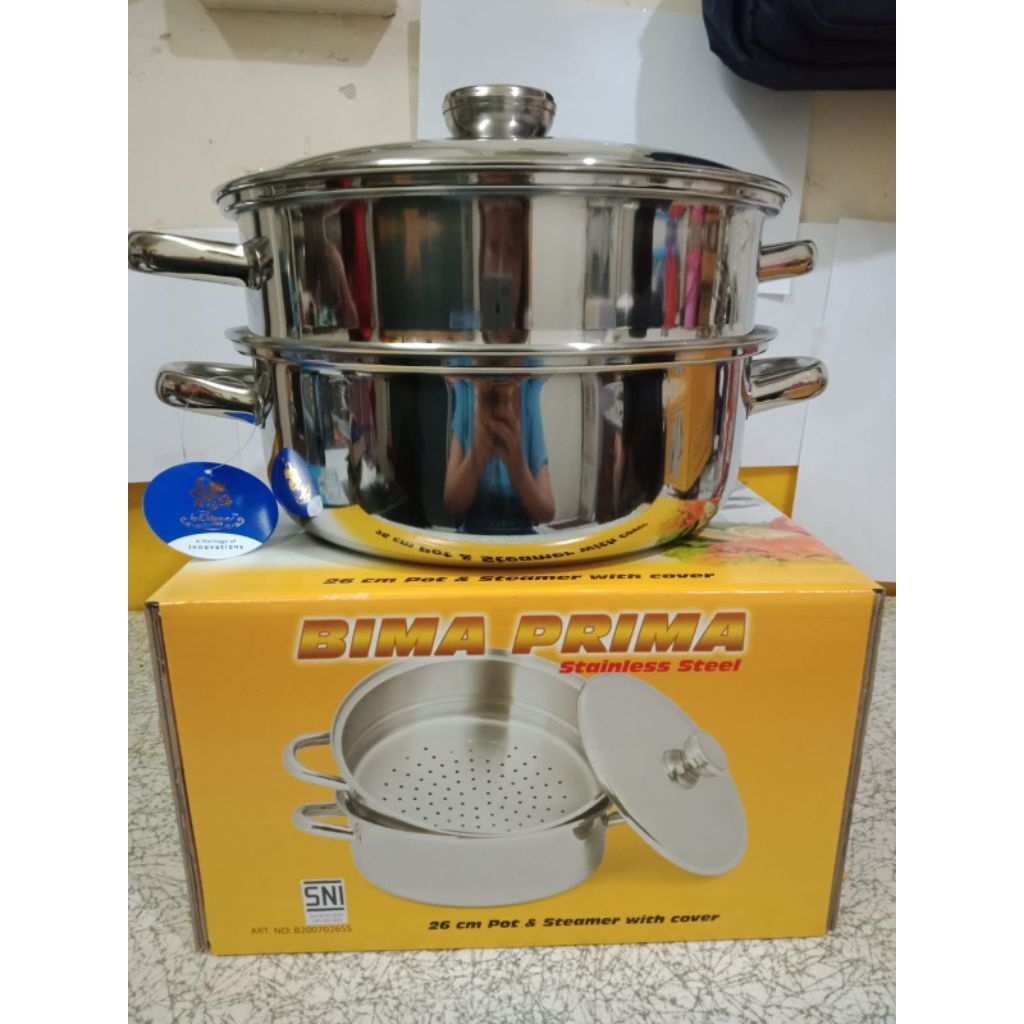 BIMA POT & STEAMER PANCI KUKUSAN 20CM