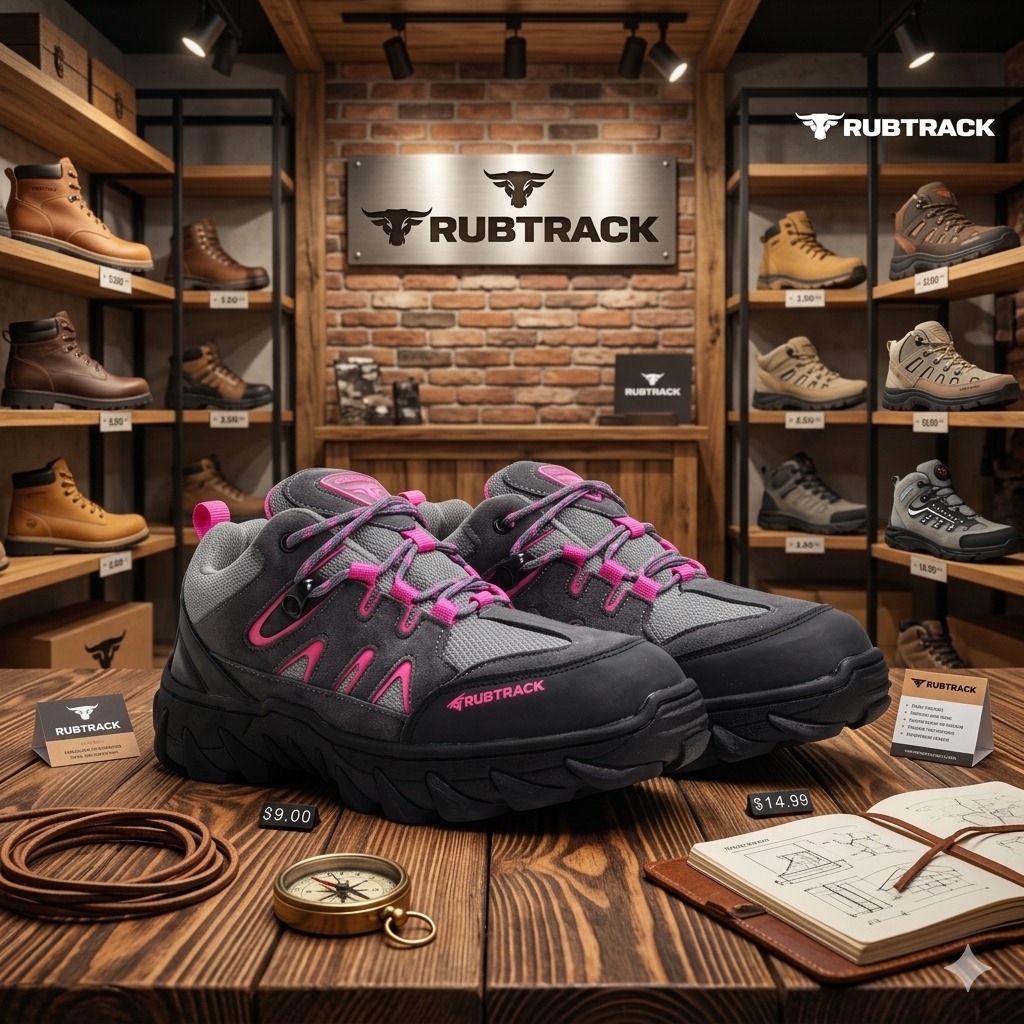 Sepatu Gunung Wanita RUBTRACK  - Tali Webbing Kuat, Sol Anti Selip, Ukuran 36-40