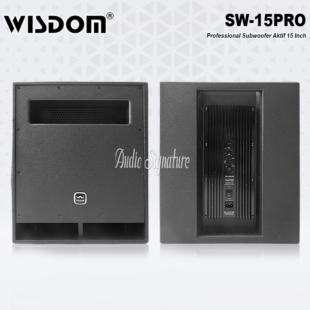 Speaker Aktif Subwoofer 15 Inch WISDOM SW15PRO | SW 15 PRO | SW 15PRO Original