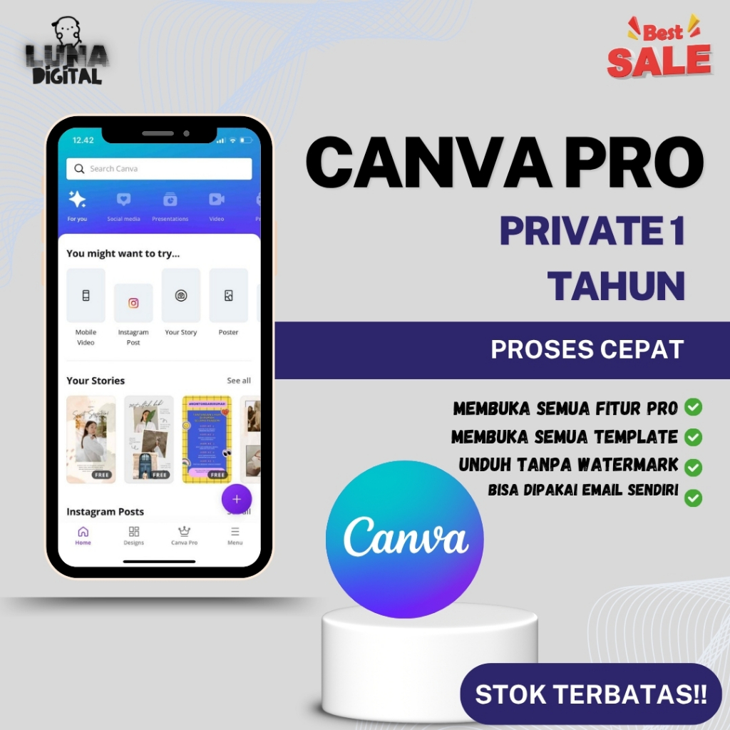 100000++ TEMPLATE CANVA PRO PREMIUM LIFETIME