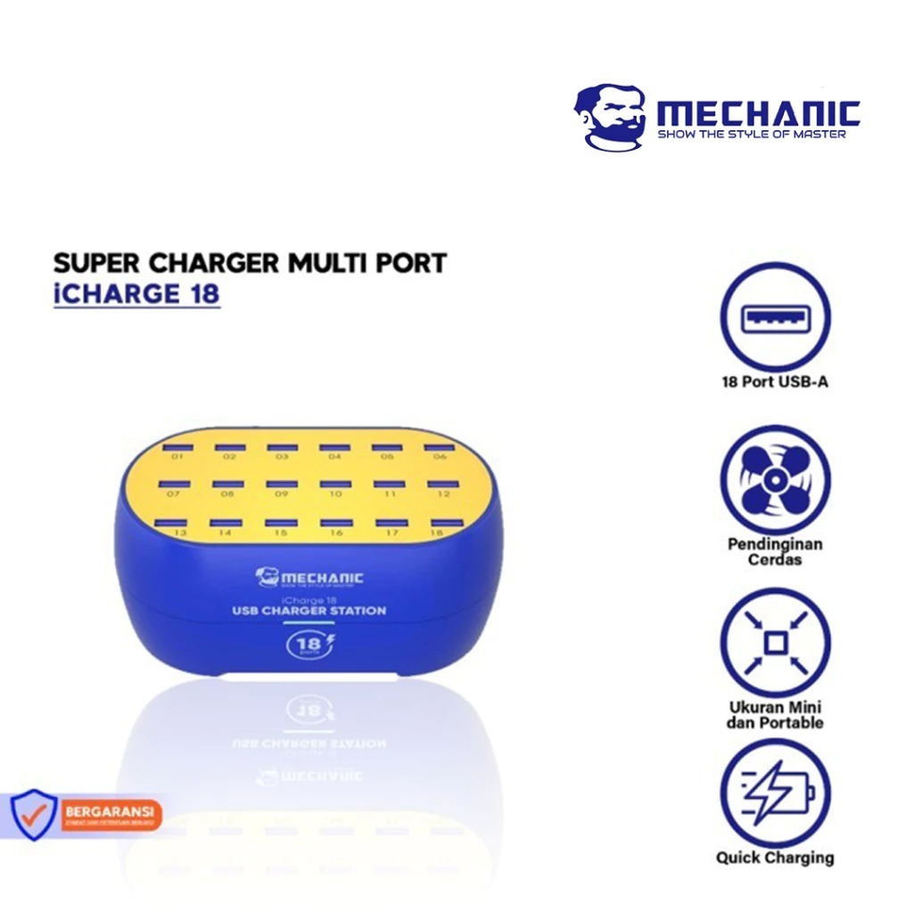 MECHANIC ICHARGER 18 SUPER CHARGER MULTI PORT CHARGER ORIGINAL