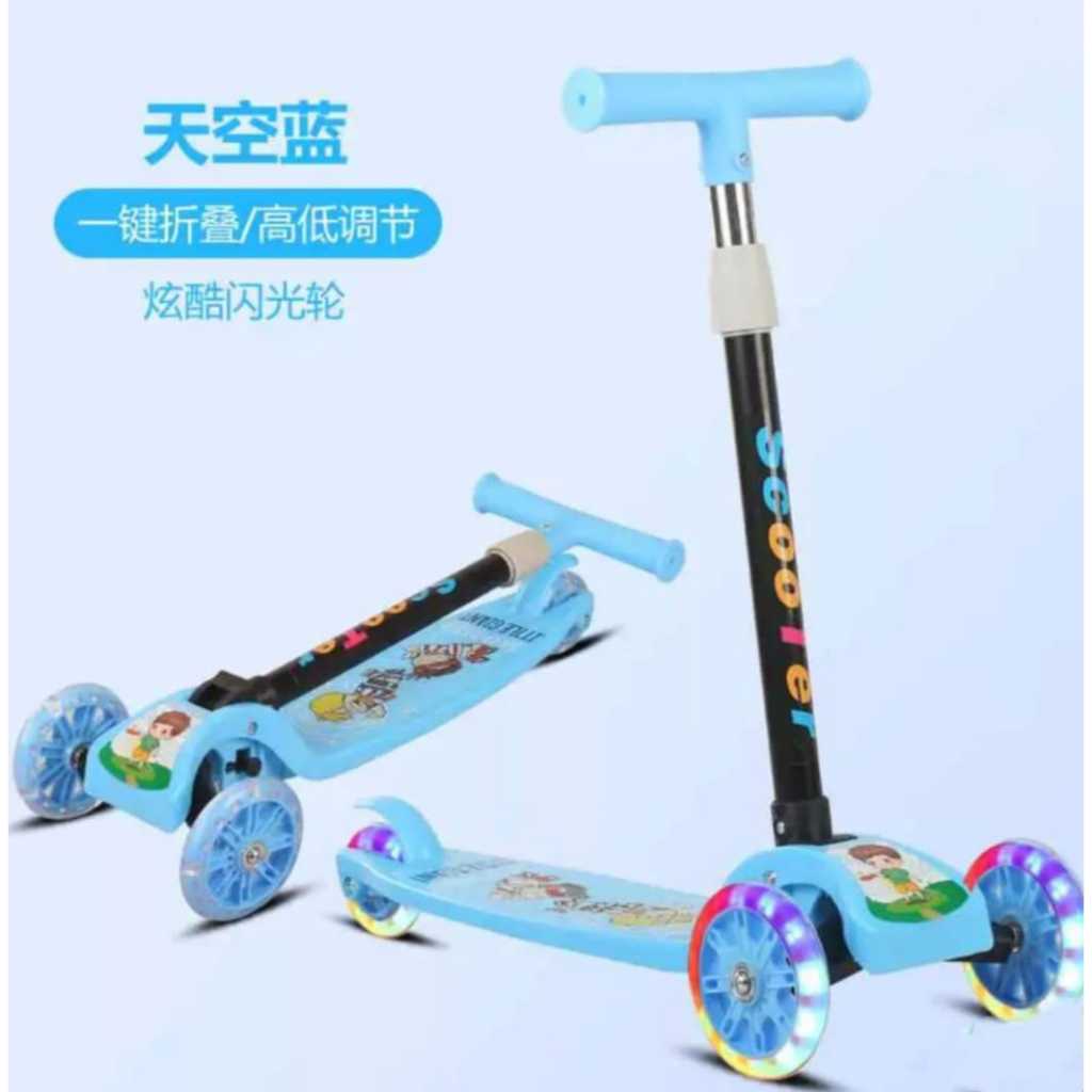 SCOOTER ANAK LED RODA 3