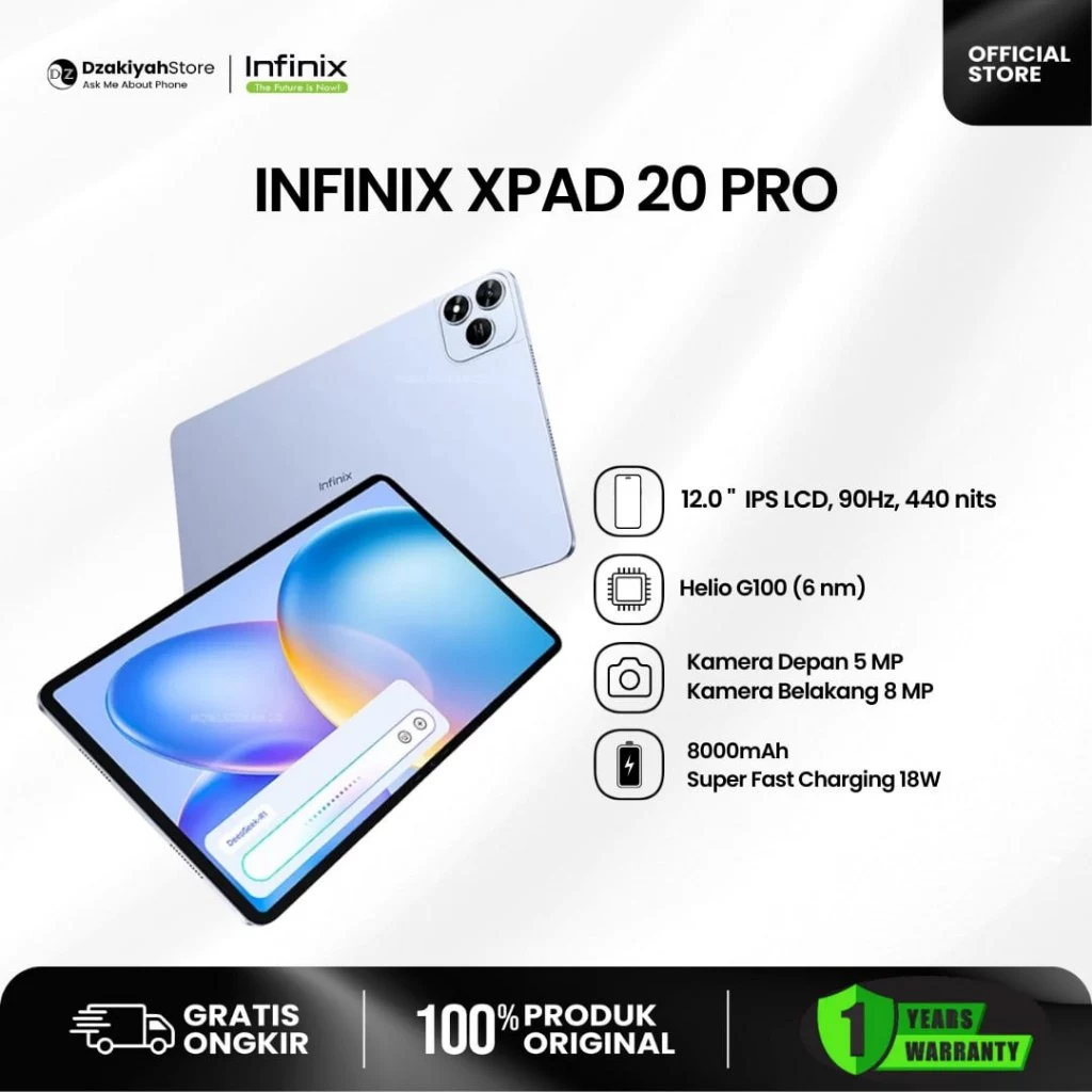 [DZAKIYAH STORE] INFINIX XPAD 20 PRO NEW GARANSI RESMI