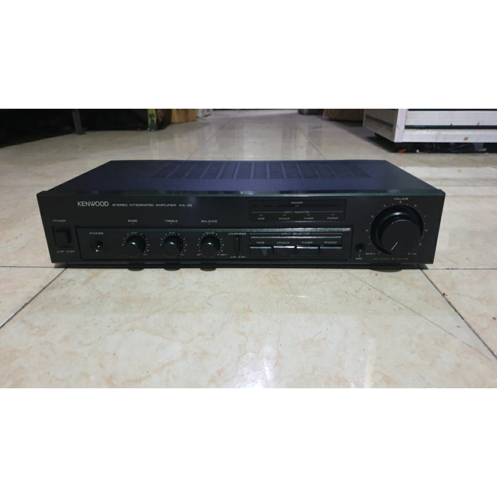 power amplifier kenwood ka36 made in japan vintage stereo intergrated second bekas normal siap pakai
