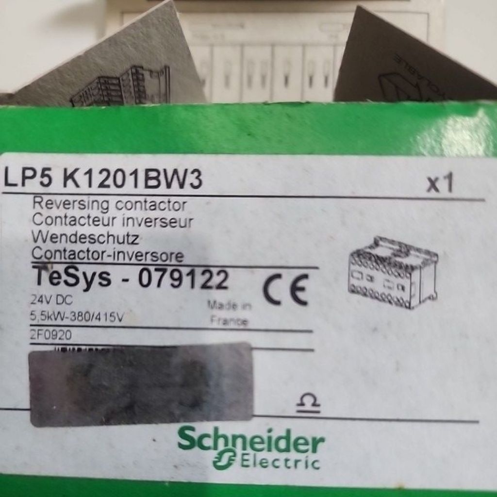 schneider contactor inversore LP5 K1201BW3 24V DC