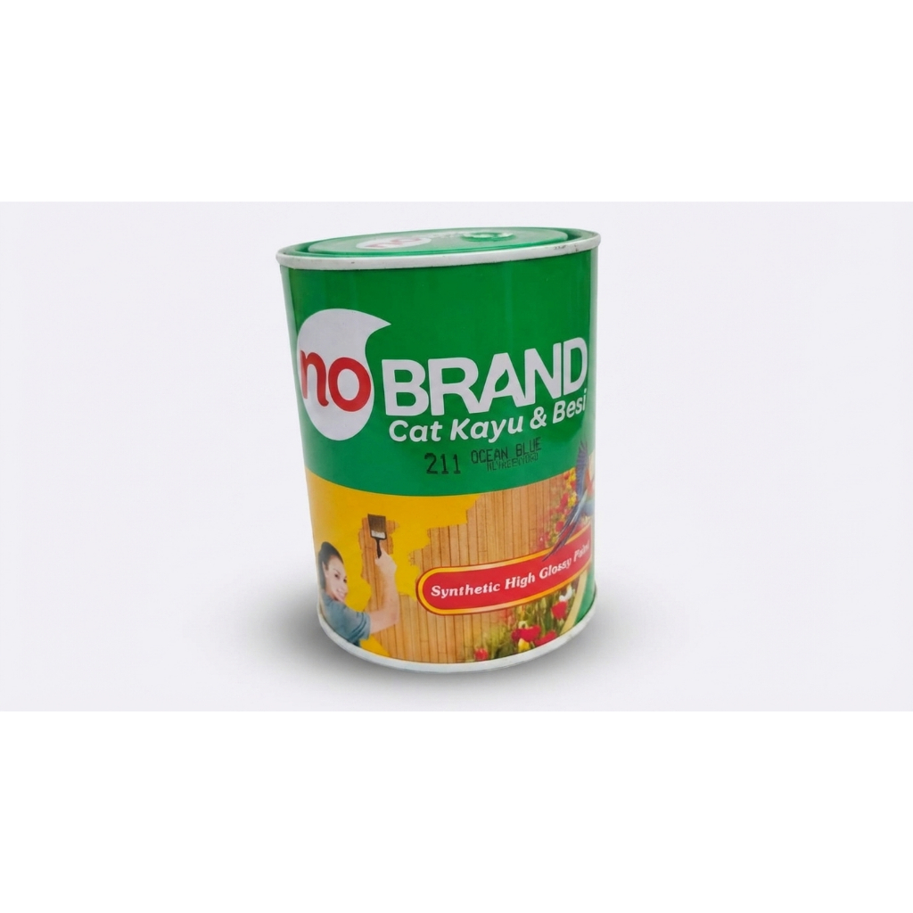 Cat Minyak Kayu & Besi NO BRAND 08 L warna biru