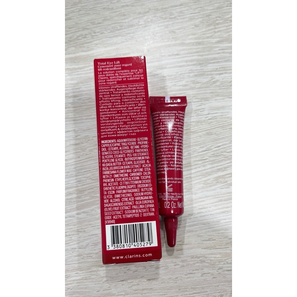 Clarins Paris Soins Yeux Eye Care Total Eye Lift, Hydra Plump Care Hydra Essentiel, Extra Firming Ni