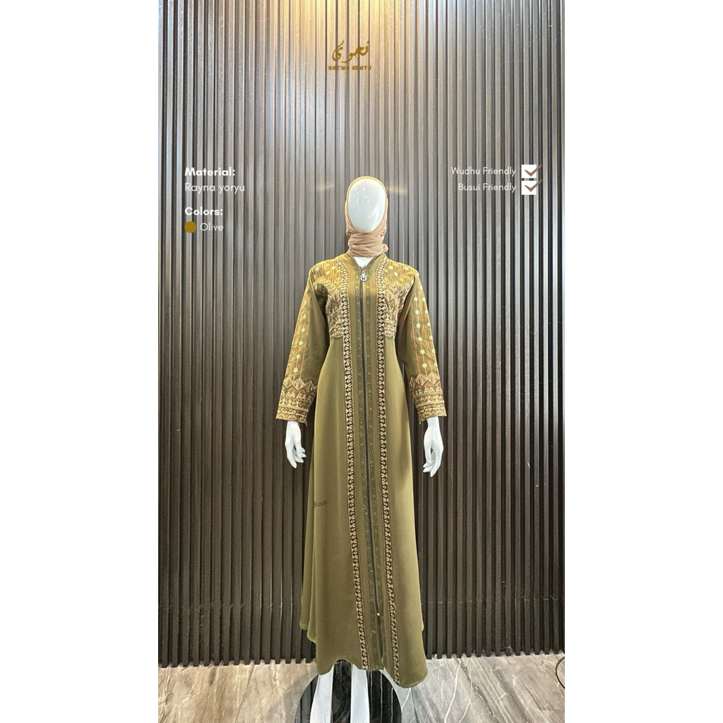 Baju muslim NAZWA ADEEVA DRESS, NAZWA ABAYA ORIGINl