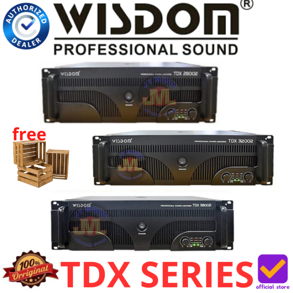 Wisdom TDX Series TDX28002 TDX32002 TDX38002 Power Amplifier Wisdom TDX-28002 TDX-32002 TDX-38002 Po