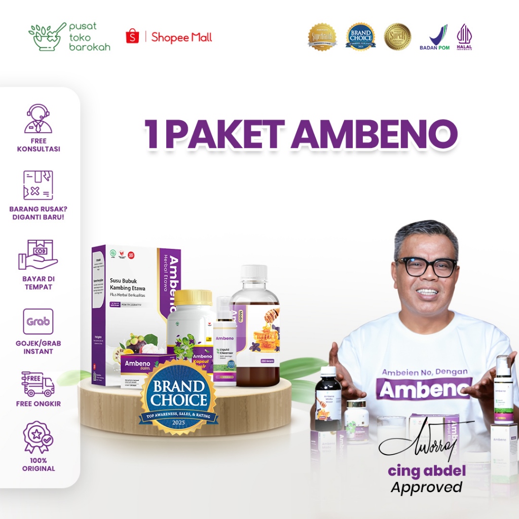 Ambeno - Madu Ambeno 1 Botol | Madu Bantu Atasi Ambenien dan Wasir Original