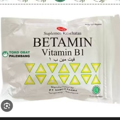 Betamin - Vitamin B1 100mg ( Zak / bungkus)