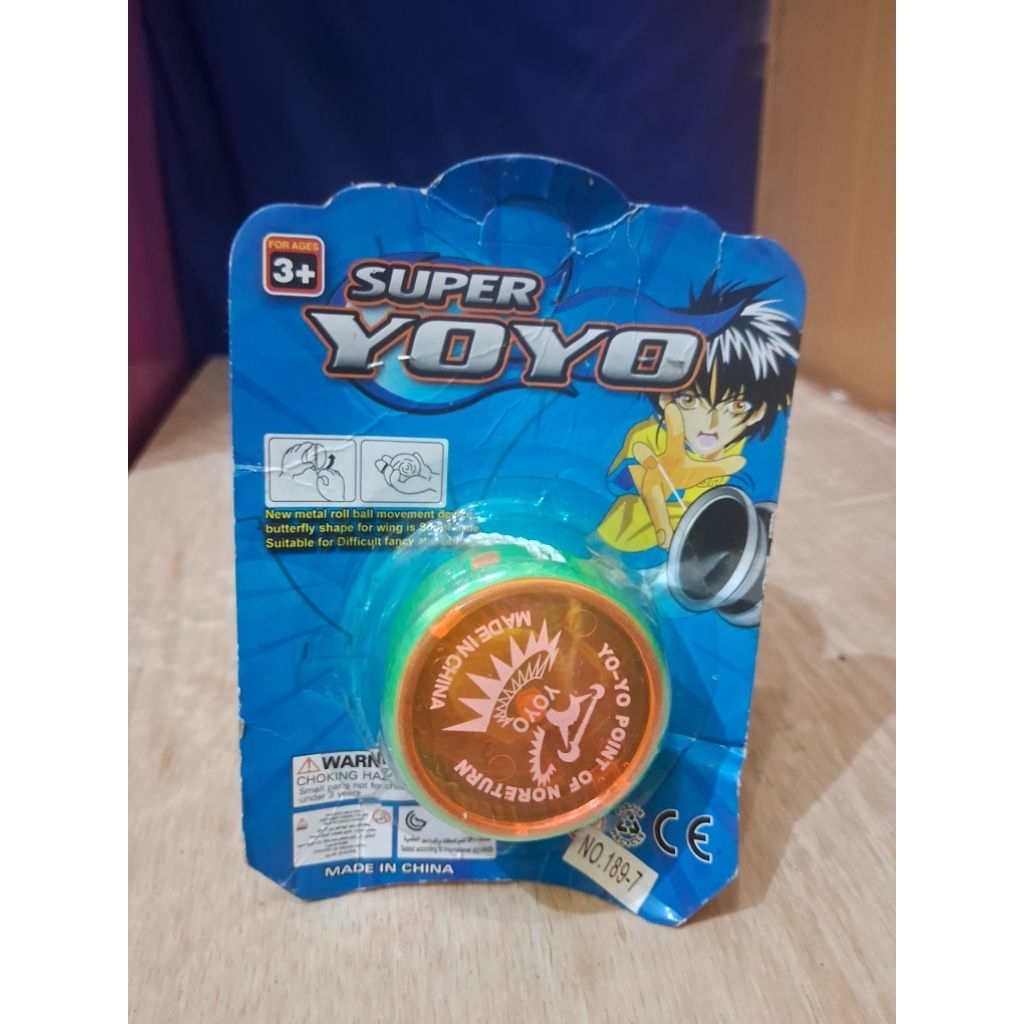 Mainan Jadul Karakter Anime Super Yoyo Mainan Anak Vintage Figure Mainan Anime Kartun Super Yoyo