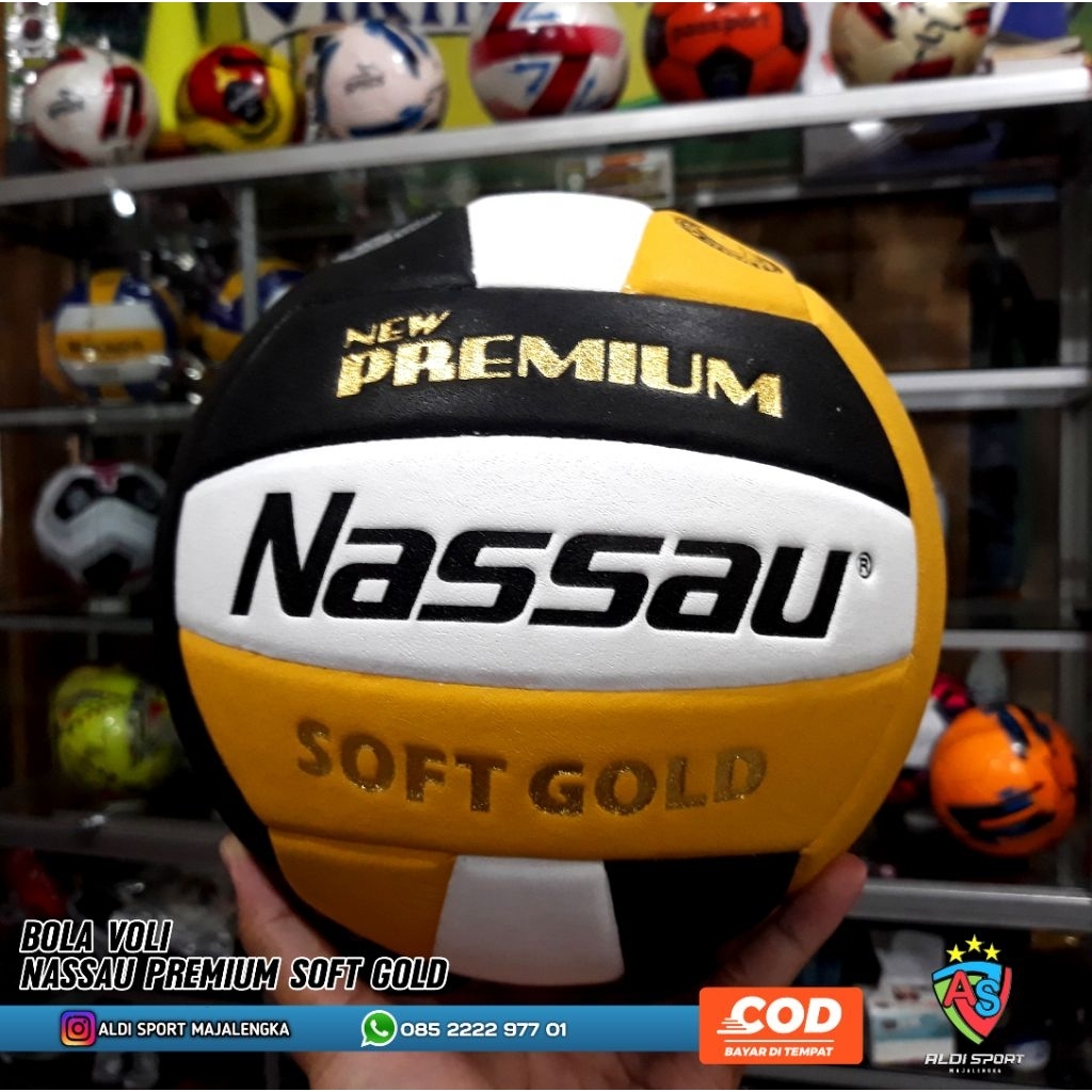 Bola Voli Nassau Premium Soft Gold
