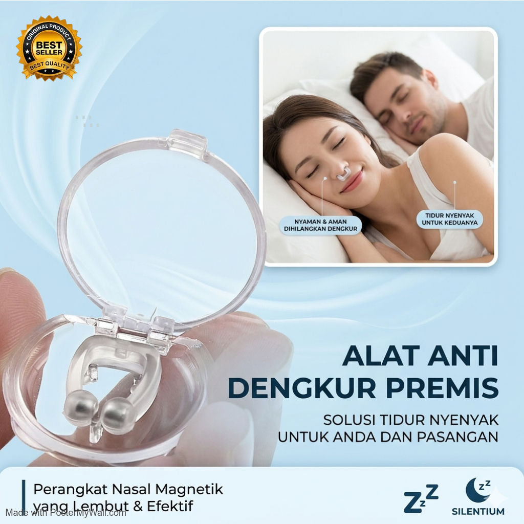 Alat Anti Mendengkur Noseclip Magnet Klip Hidung Penghilang/ALAT PENGHILANG NGOROK JEPIT AMAN DIGUNA