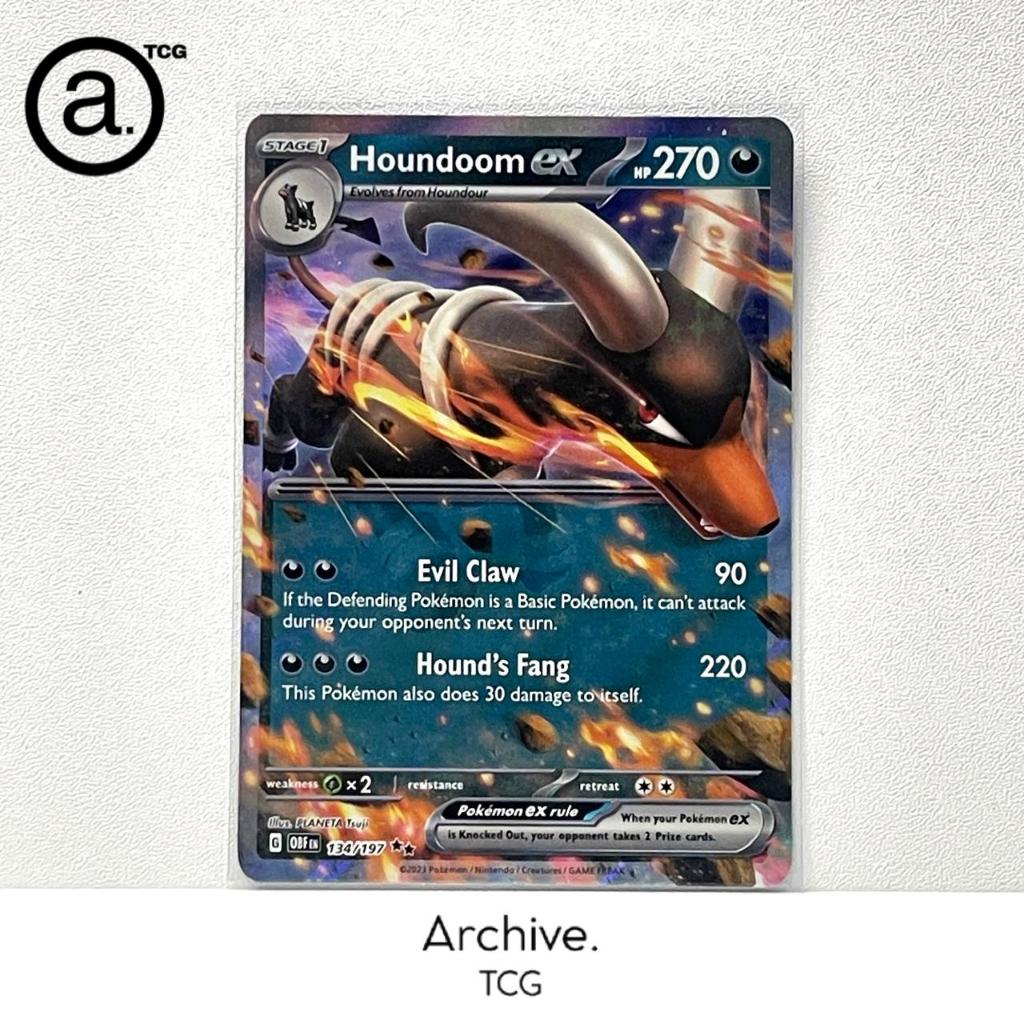 Houndoom ex RR (134/197) Pokemon English ~ Obsidian Flames (OBF)