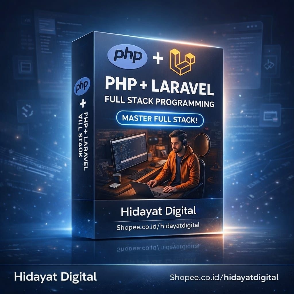BELAJAR PHP + LARAVEL PROGRAMMING: Jadi
Programmer Handal PHP Laravel- (bahasa Indonesia)